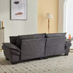 Corduroy Sofa Sleeper Loveseat with Pillows - Image 33