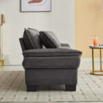 Corduroy Sofa Sleeper Loveseat with Pillows - Image 35