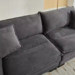 Corduroy Sofa Sleeper Loveseat with Pillows - Image 39