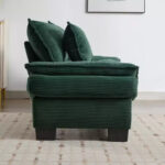 Corduroy Sofa Sleeper Loveseat with Pillows - Image 44