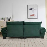 Corduroy Sofa Sleeper Loveseat with Pillows - Image 46