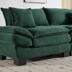 Corduroy Sofa Sleeper Loveseat with Pillows - Image 50