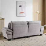 Corduroy Sofa Sleeper Loveseat with Pillows - Image 64
