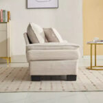 Corduroy Sofa Sleeper Loveseat with Pillows - Image 8