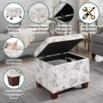 Upholstered Storage Ottoman with Hidden Storage - Image 4