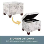 Upholstered Storage Ottoman with Hidden Storage - Image 5