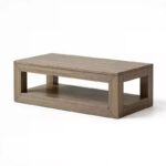 Rectangular Coffee Table with Bottom Shelf, 48" x 24" - Image 13