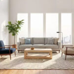 Rectangular Coffee Table with Bottom Shelf, 48" x 24" - Image 6