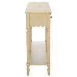 2-Drawer Console Table with Open Shelf – Natural Finish - Image 10