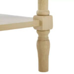2-Drawer Console Table with Open Shelf – Natural Finish - Image 11
