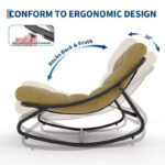 Oversized Egg Rocking Chair with Cushion - All Weather Indoor Outdoor Rocking Chair - Image 15